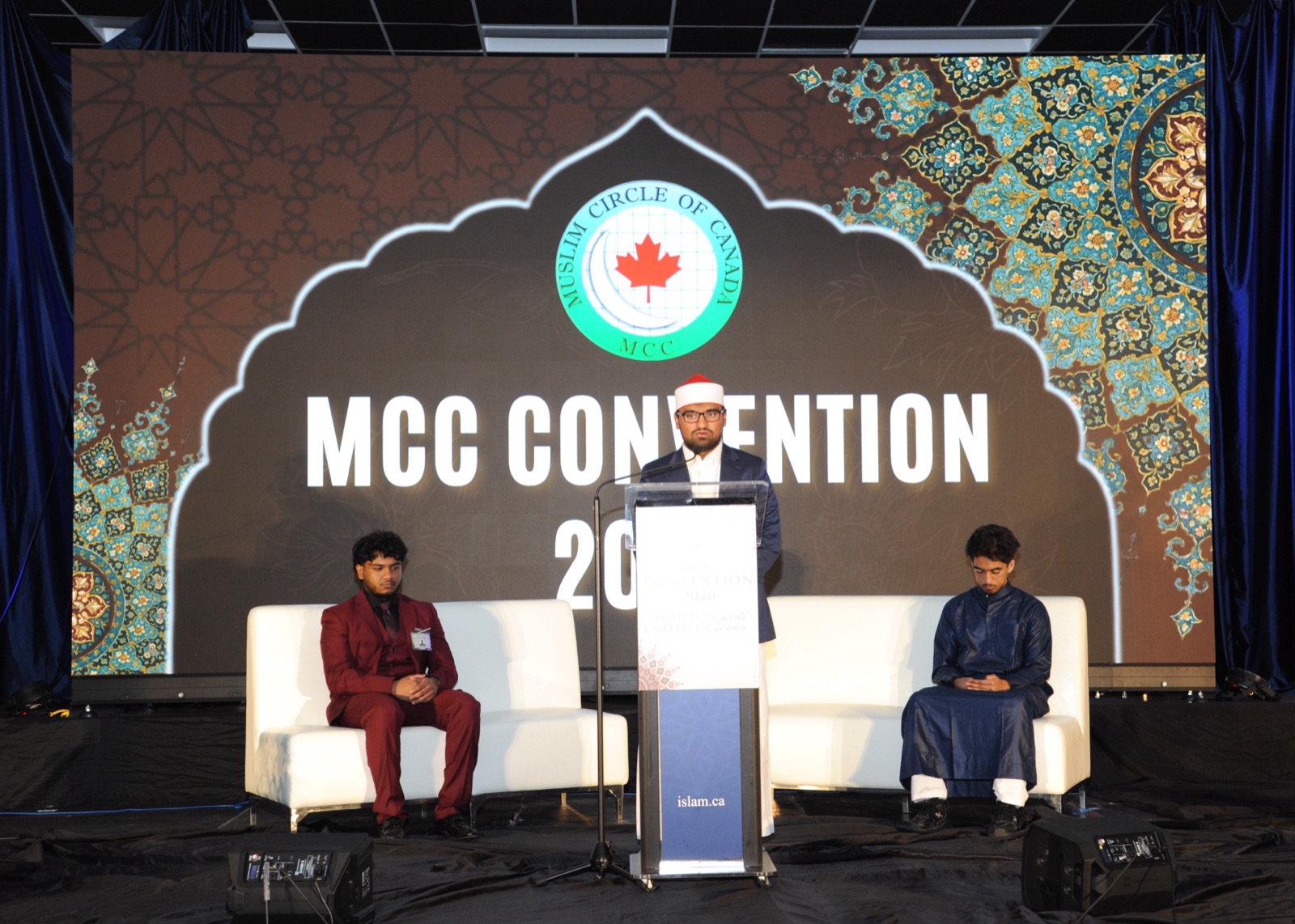 Qur'an recitation on stage at the MCC Convention 2026