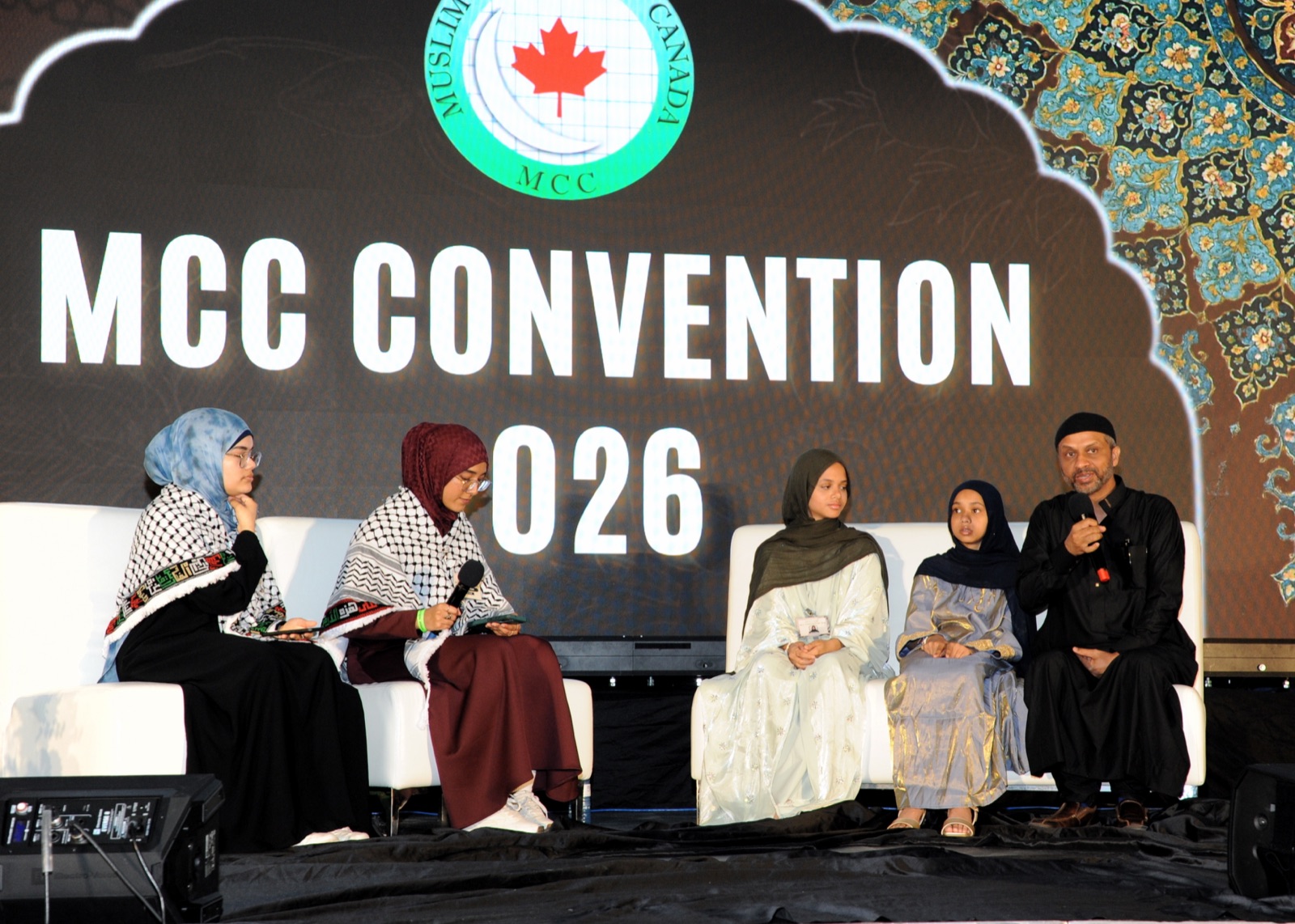 A panel guest responds during the youth discussion